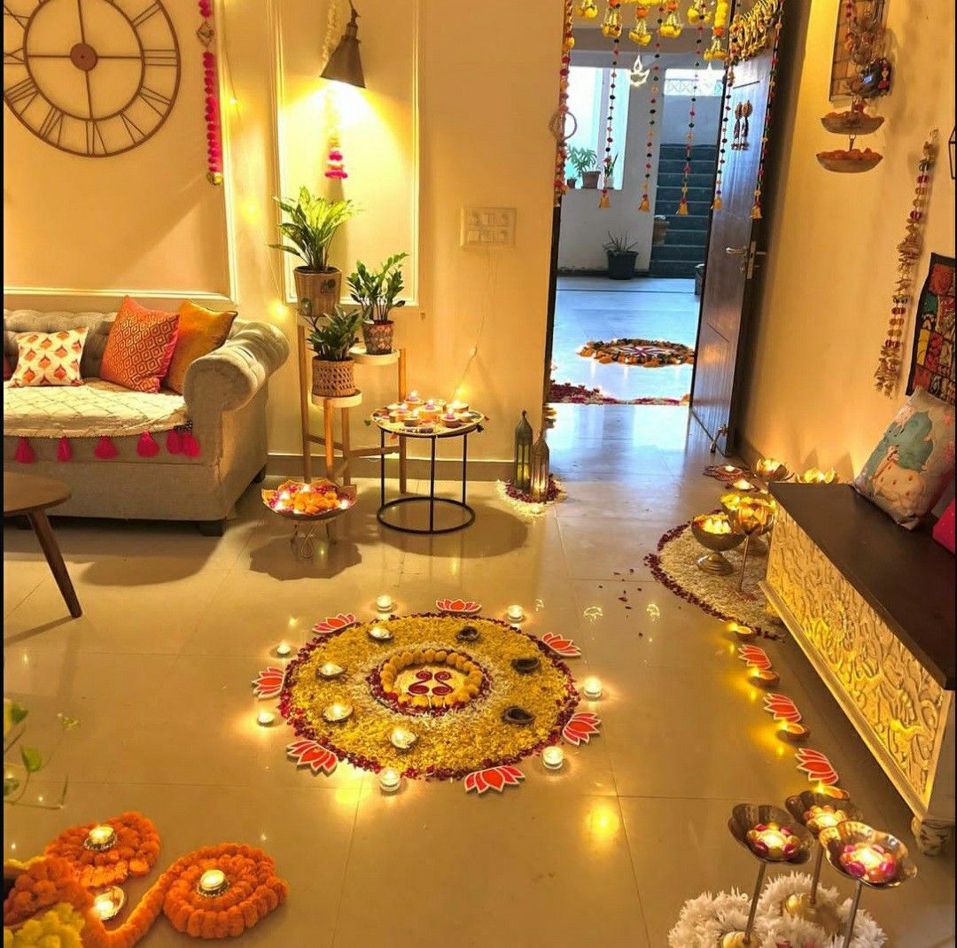 Diya & Lamp Setup